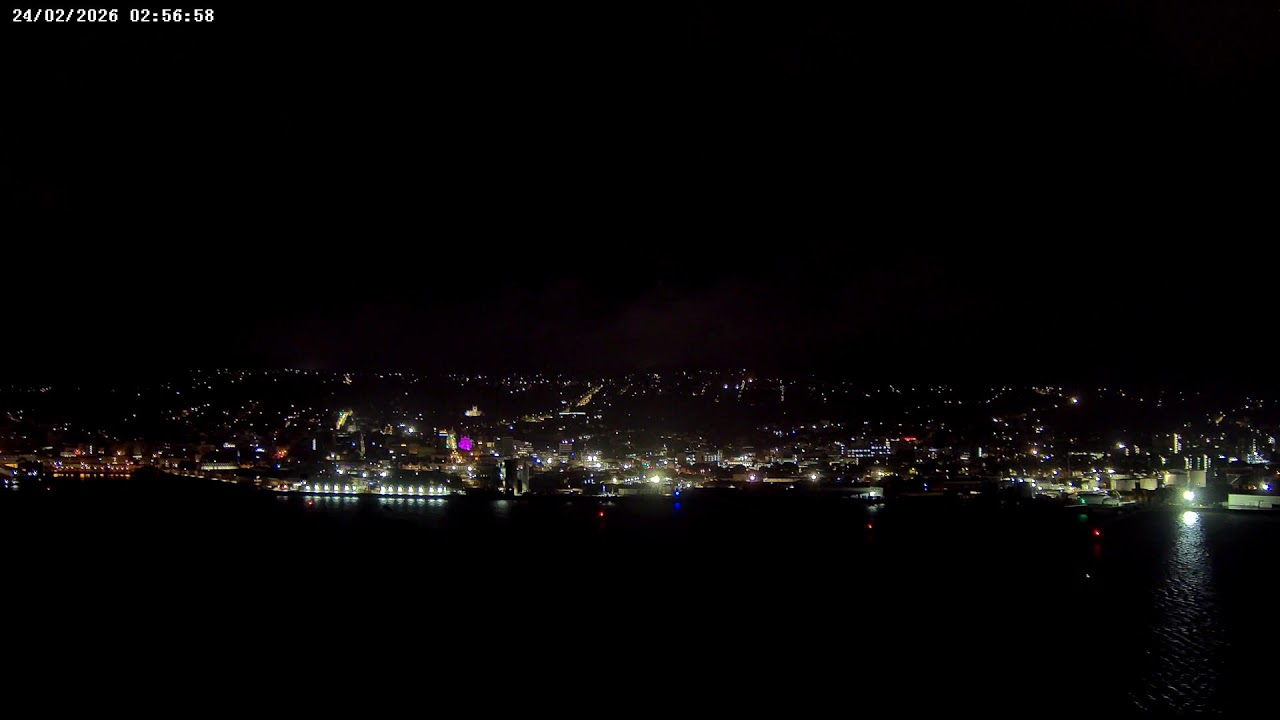 Dunedin, NZ - Live Webcam (4K): 23-02-2026 15:00 to 02:59