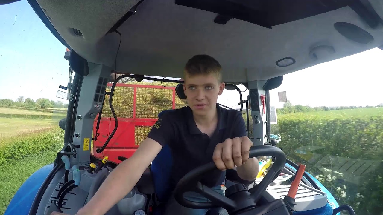 New Holland T6.140 - 1st Cut 2018 - GoPro HD