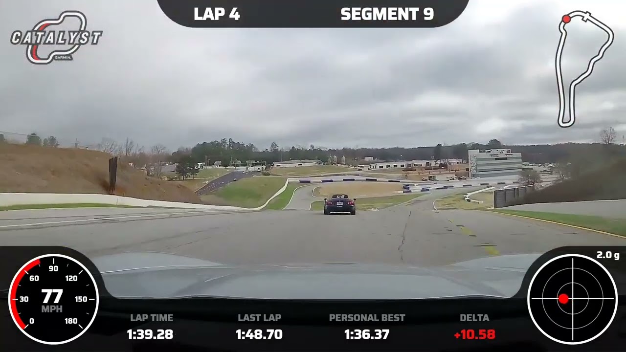 Road Atlanta 02/26/2023 with Chin Track Days.  Session Ends with a Frightening Lap C6 Z06 Not  Rain!