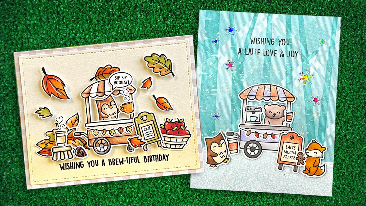 Intro to Treat Cart Add-On: Coffee & Tiny Sentiments: Coffee + 2 cards from start to finish