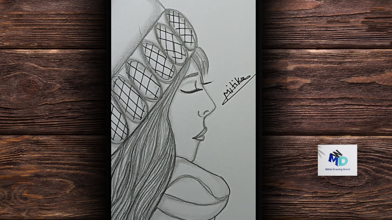 How To Draw A Girl Side Face||Step By Step Drawing For Beginners||Girl Drawing