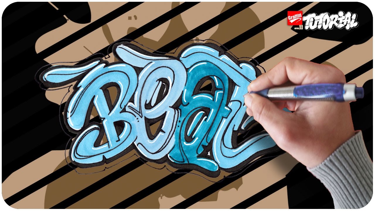 Beat Bubble Style Graffiti Tutorial Schritt für Schritt