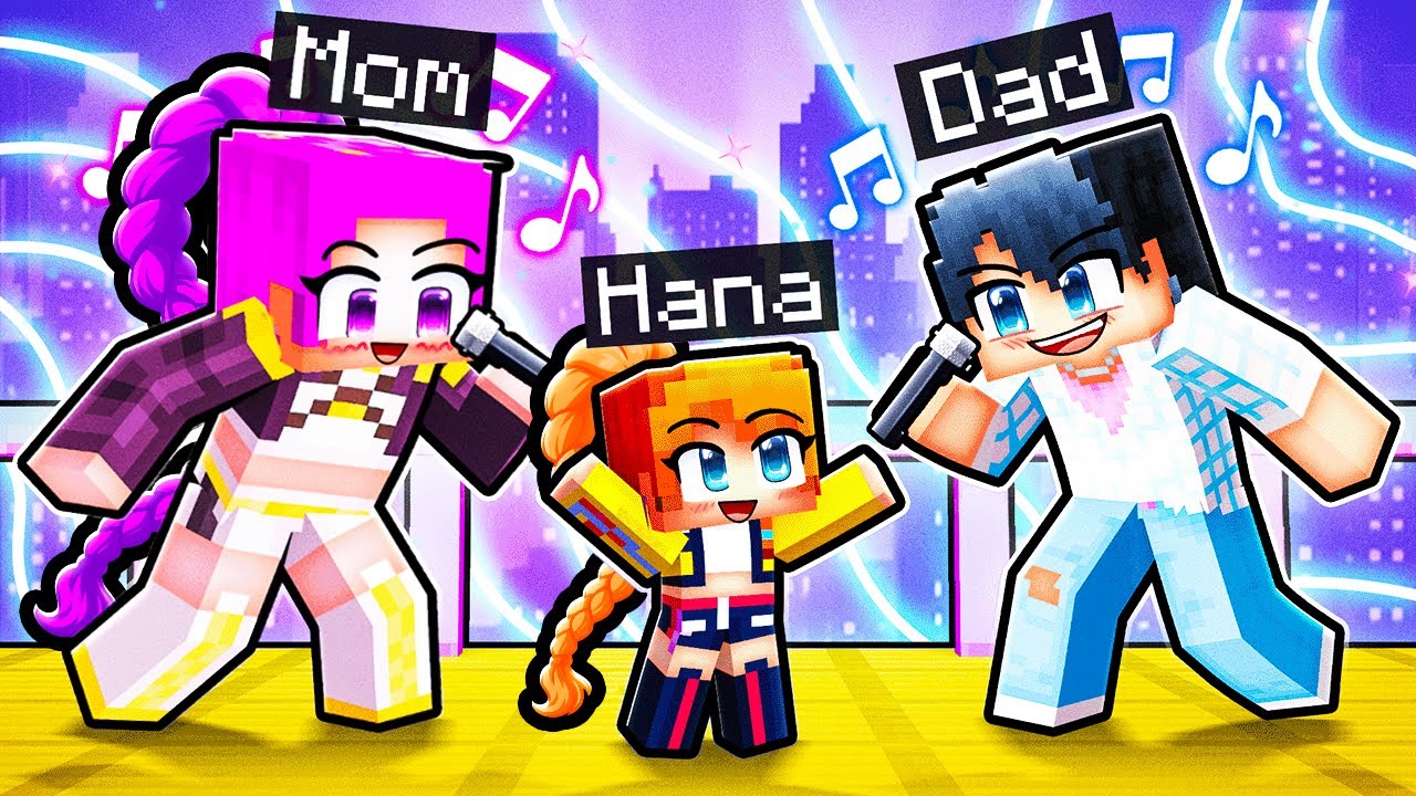 Усыновлено KPOP DEMON HUNTER FAMILY в Minecraft!