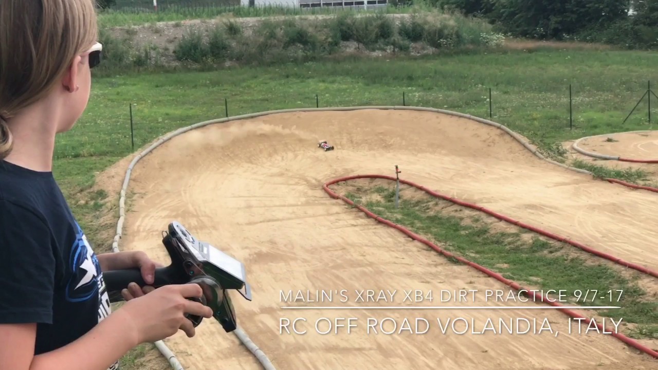 Malin's Xray XB4 dirt practice 9/7-17 RC Off Road Volandia, Italy
