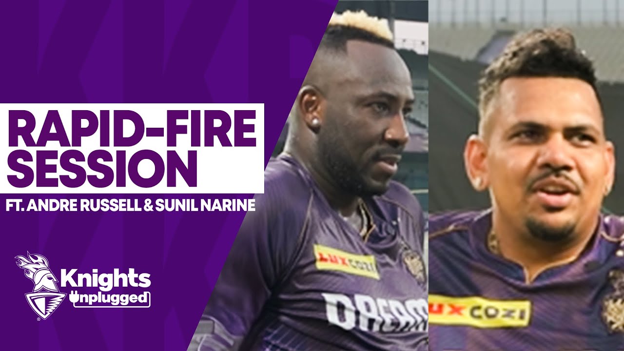 Rapid-fire session ft. Andre Russell & Sunil Narine | #KnightsUnplugged | TATA IPL 2024
