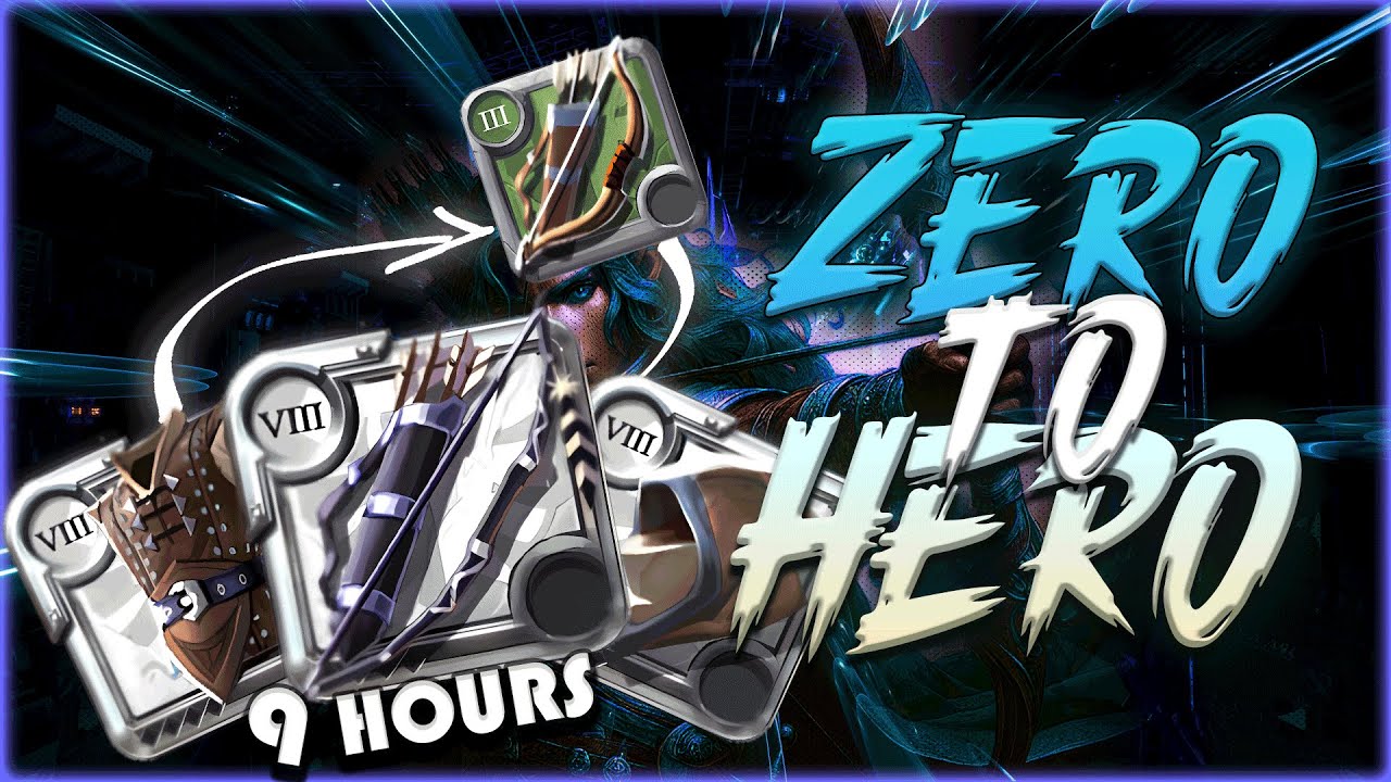 Zero To Hero Longbow - From Level 0 To Level 100 | 9 Hours - Albion Online