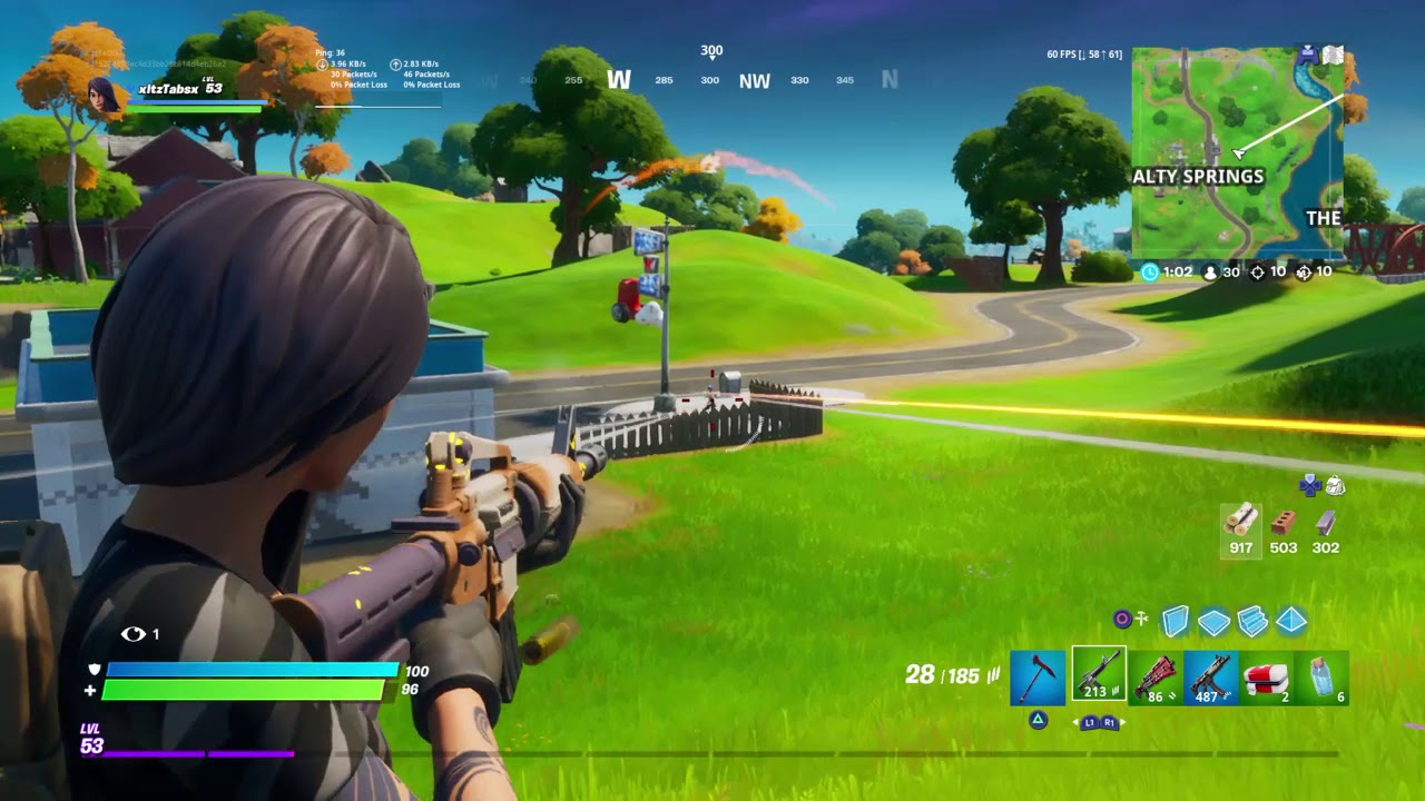 Fortnite on PS4 Slim