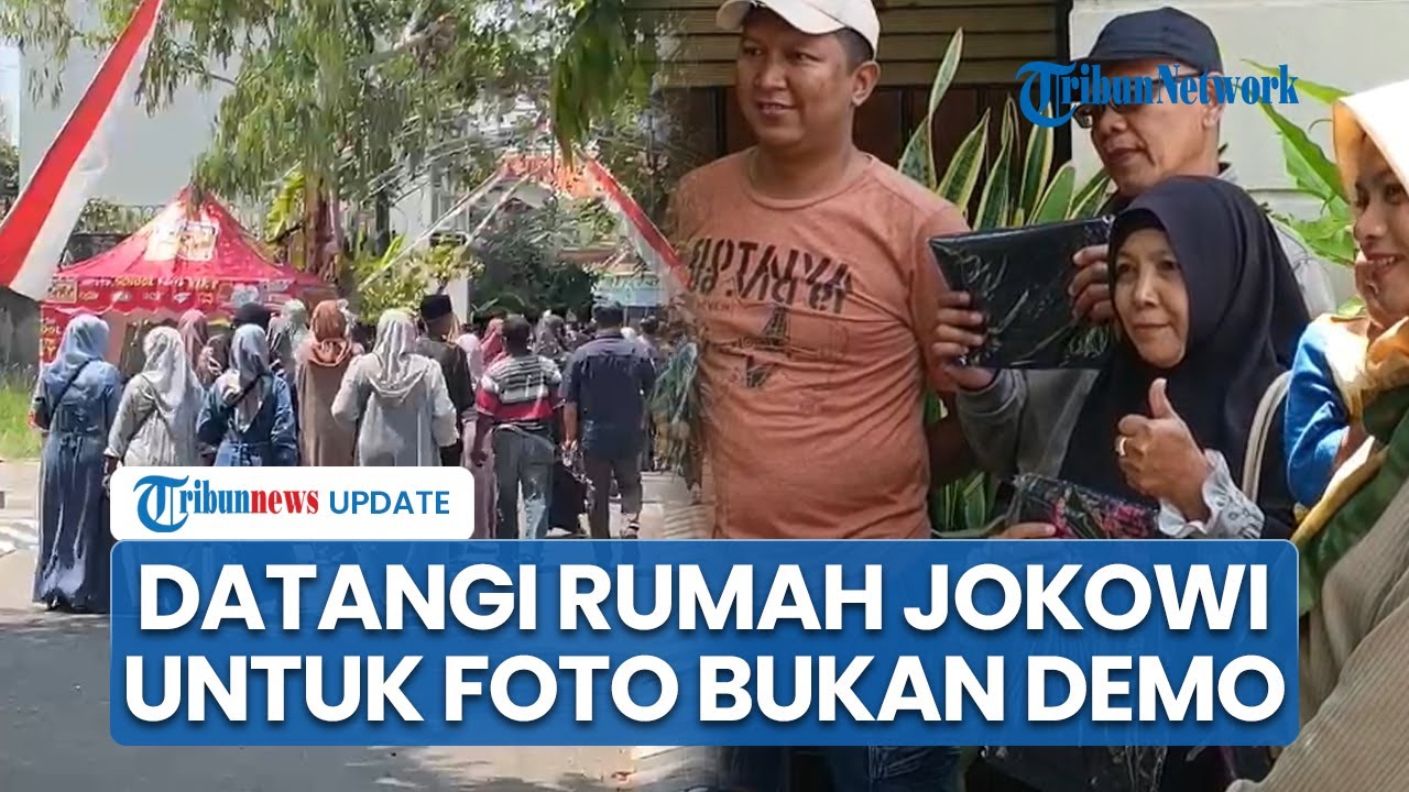Warga Mulai Datangi Rumah Presiden RI ke-7 Joko Widodo di Solo untuk Berfoto Bukan Demo