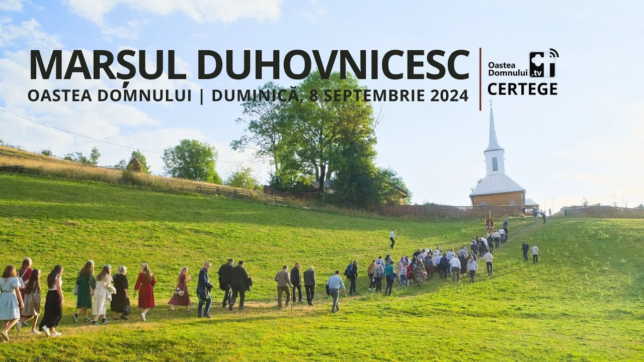 Marșul duhovnicesc de la Casa Memorială a Pr. Iosif Trifa spre Biserică - Certege, 8 sept. 2024