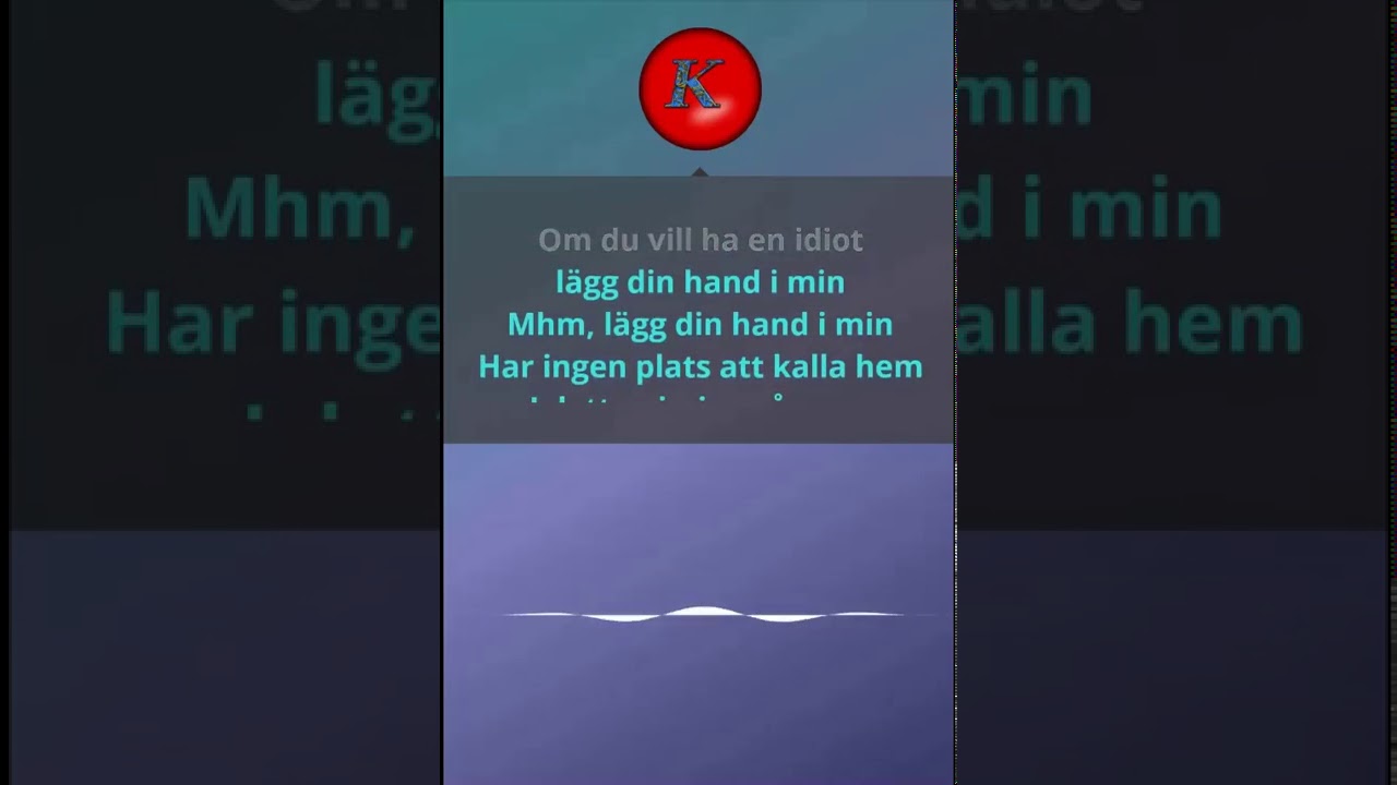 Håkan Hellström-  Valborg.  Piano. Karaoke