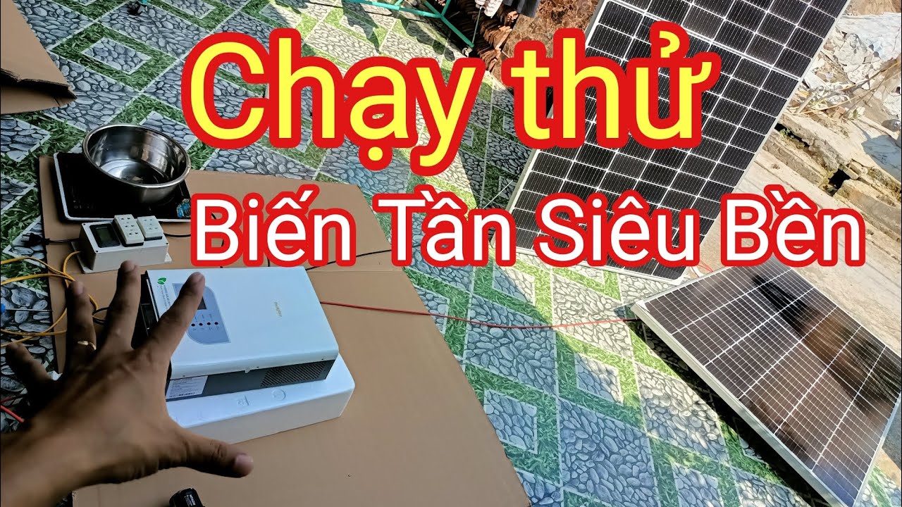 🇻🇳 Ngon lắm các Bác ạ 👉 Biến tần Techfine 2400w, dùng biến áp xuyến siêu bền - Shop Solar