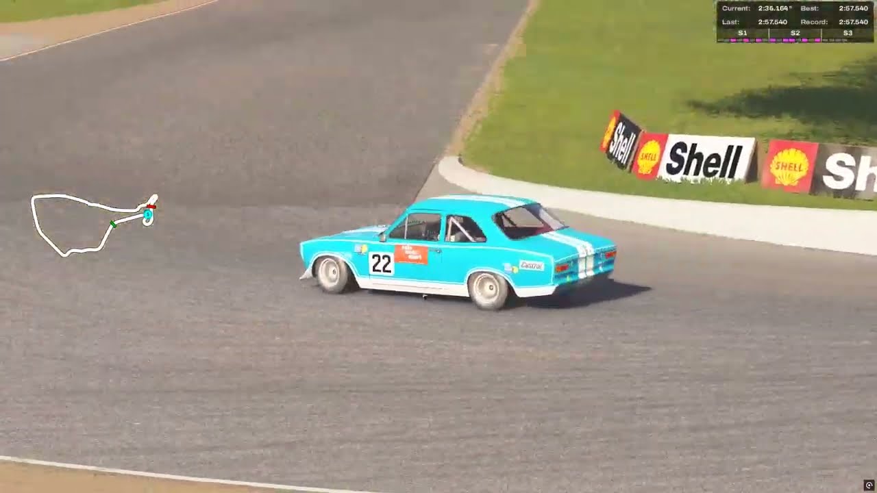 Kameno 1970 chicane - Ford Escort RS1600 MK1 - 2:57.540
