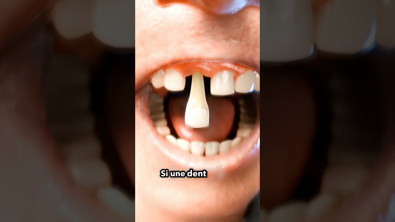 Que faire si une dent tombe 😳