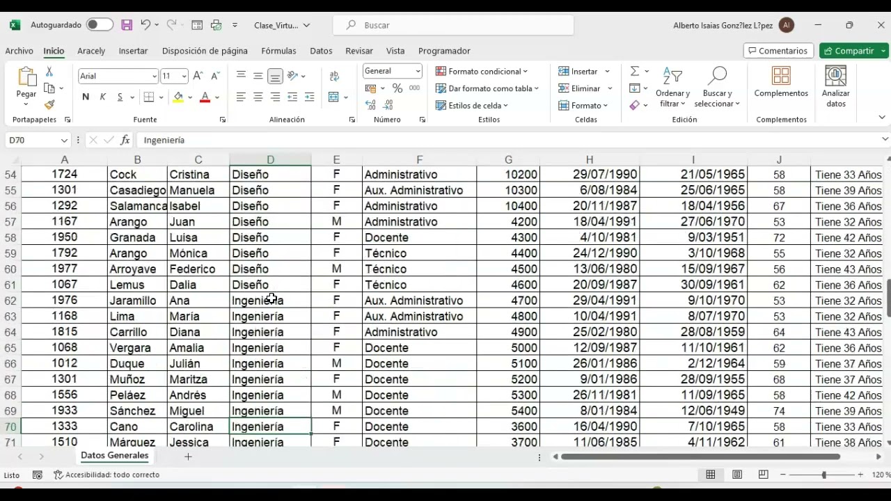 Funciones de Fecha y BuscarV