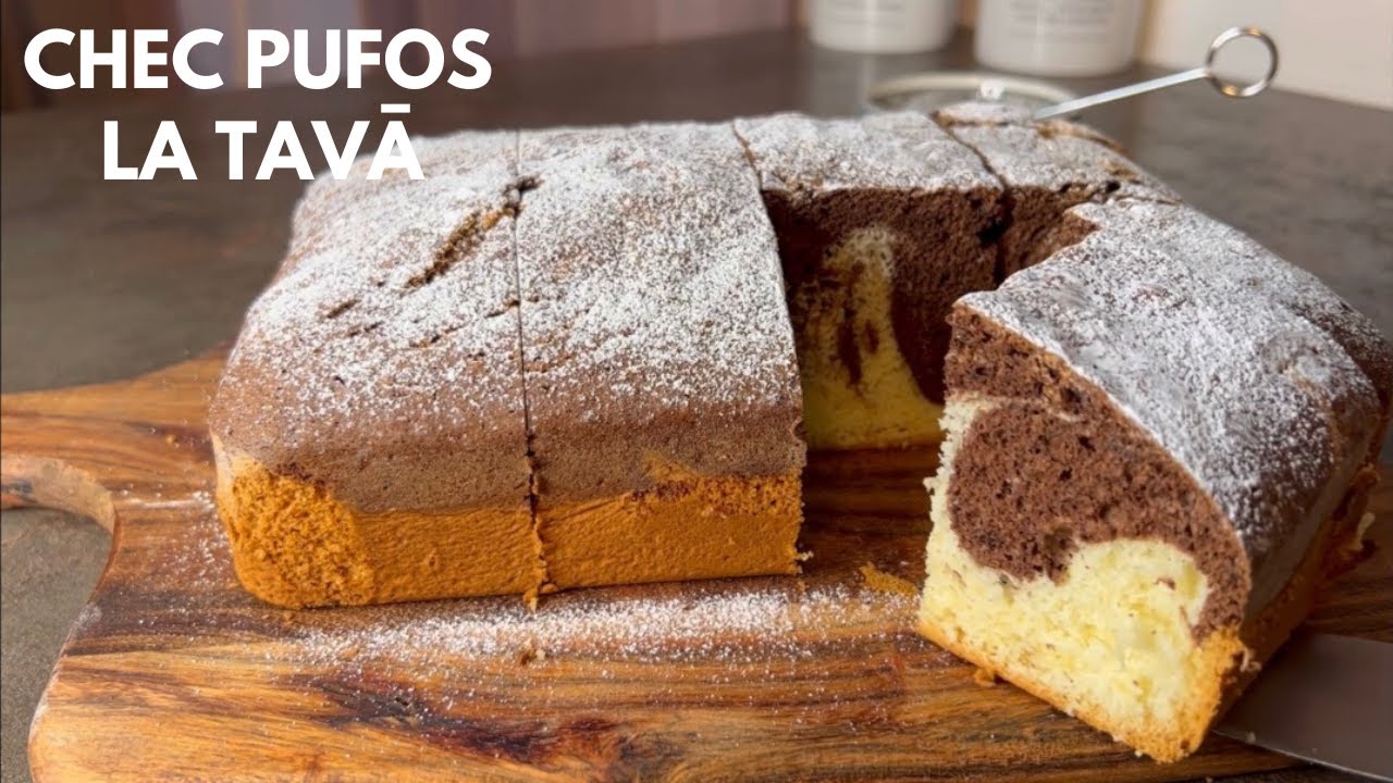 Chec pufos la tavă, un desert simplu și bun