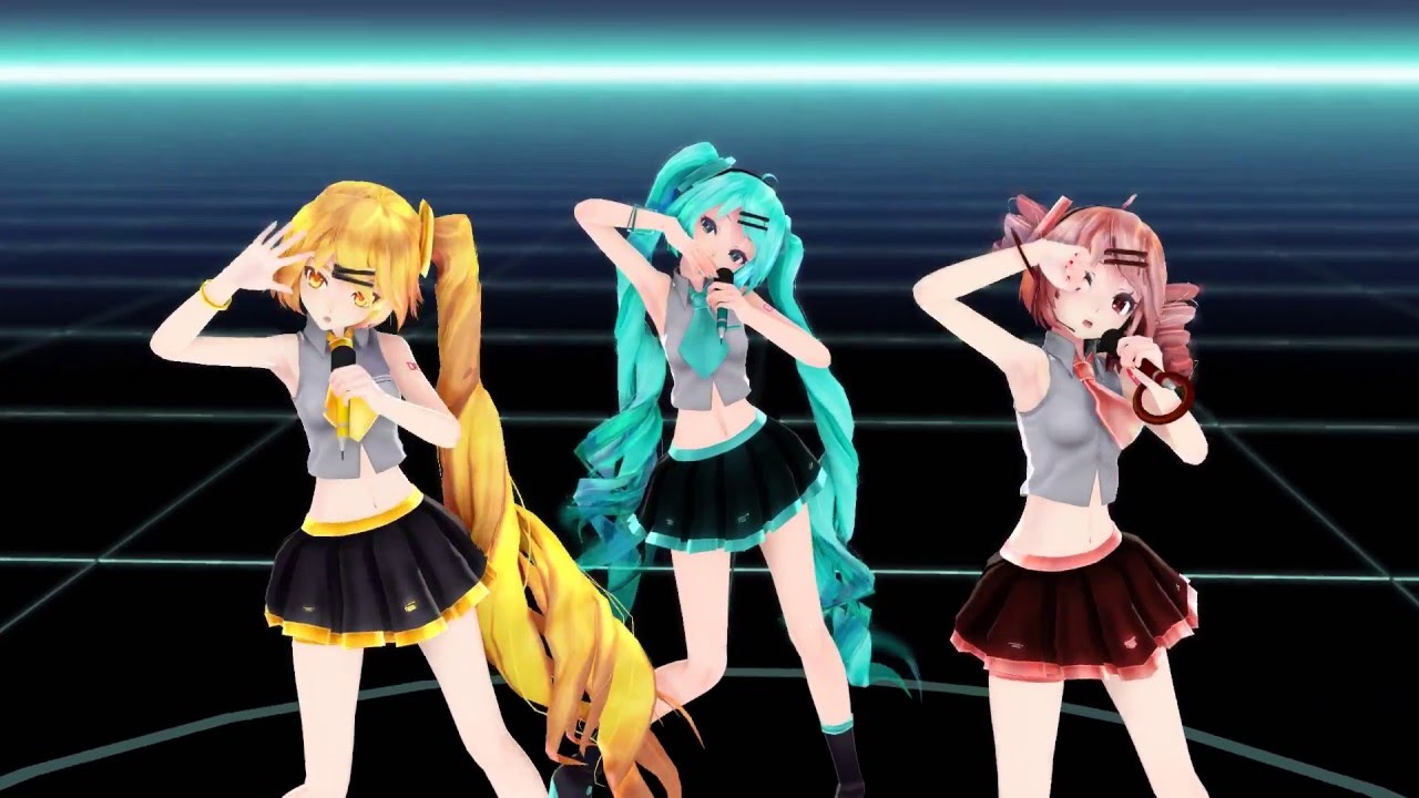 Mmd Miku Teto Neru - Dream Fighter