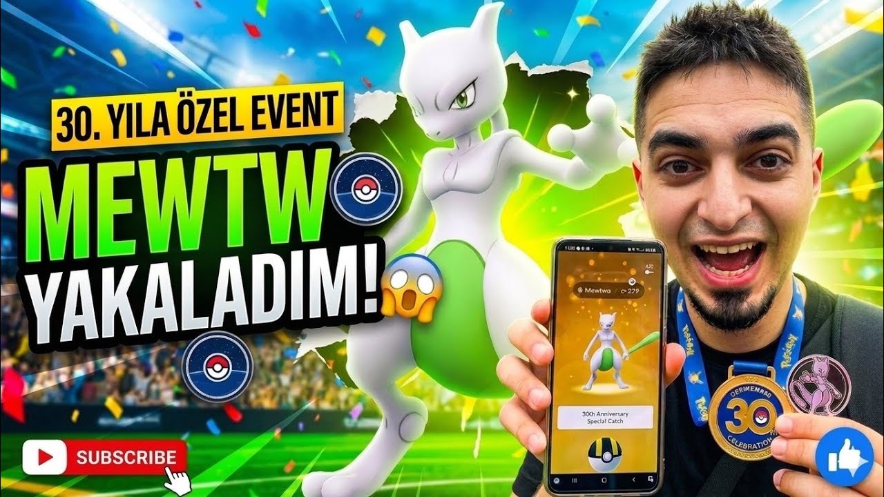 POKEMON GO 30. YIL ÖZEL! 😱 EFSANEVİ MEWTWO'YU YAKALADIM!