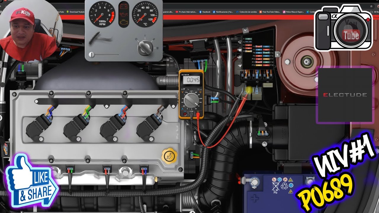 221 | ELECTUDE NIVEL #1 P0689 ENTRADA BAJA RELE ECM/PCM