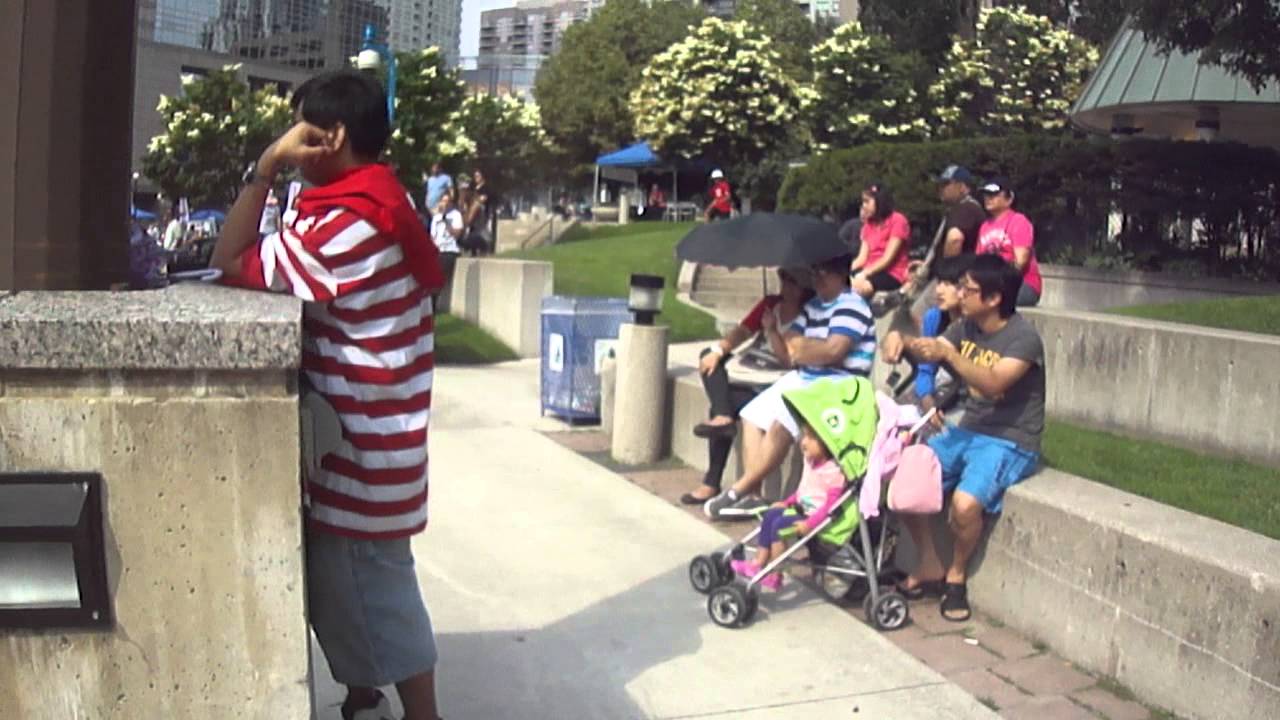 A Ride On the Northern Elevator at North York Civic Centre and a Walk in Mel Lastman Square