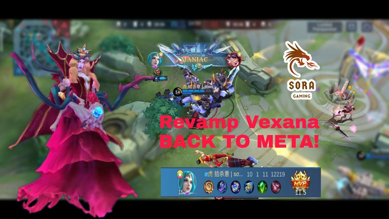 BACK TO META ! MANIAC VEXANA REVAMP #mobilelegends #mlbbcreatorcamp #mccJuly #mccVexana_mm