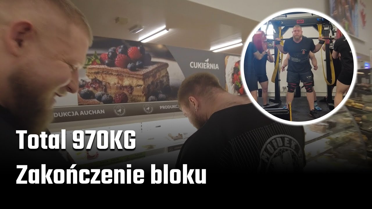 Road to 1100 total #5 - zakończenie bloku, total 970 kg