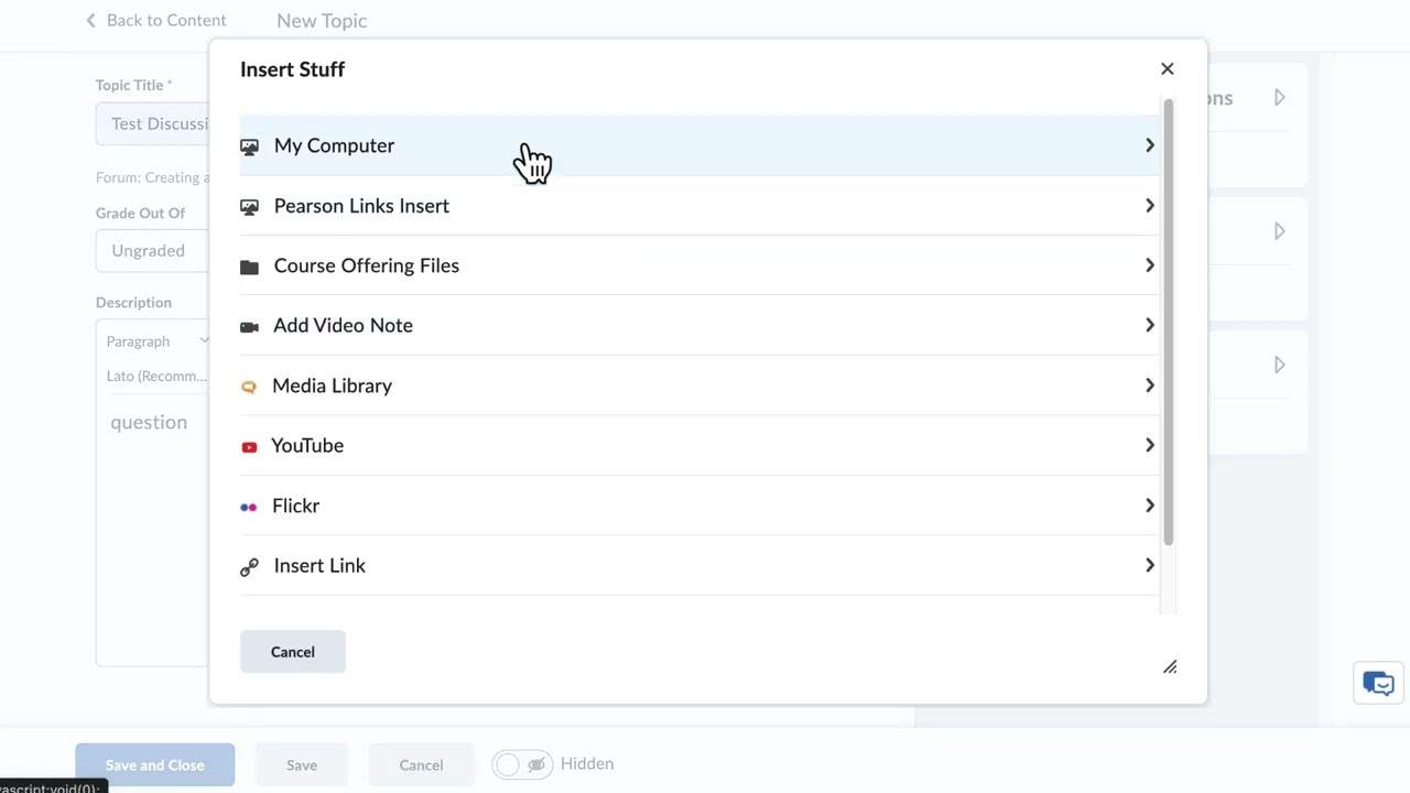 How to set up Discussions in Brightspace