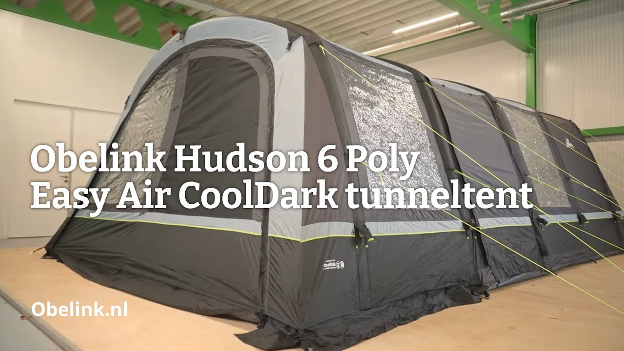 Obelink Hudson 6 Poly Easy Air CoolDark tunneltent | Productvideo | Obelink