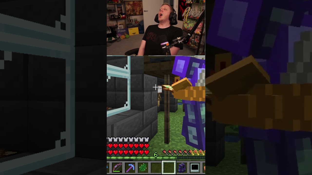 Филза снова пытается разбудить весь сервер в QSMP Minecraft