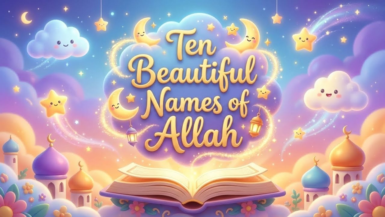 10 Beautiful Names of Allah — Learn with Meaning | Asma-ul-Husna | Names of Allah with Meaning🌸 