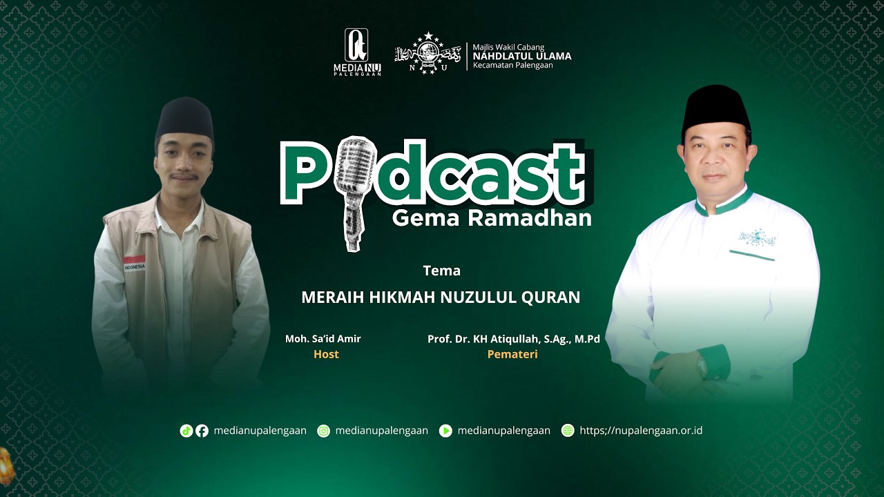 Part 1| Meraih Hikmah Nuzul Quran I Prof.Dr.KH Atiqulloh, S.Ag,. M.Pd (Media NU Palengaan)