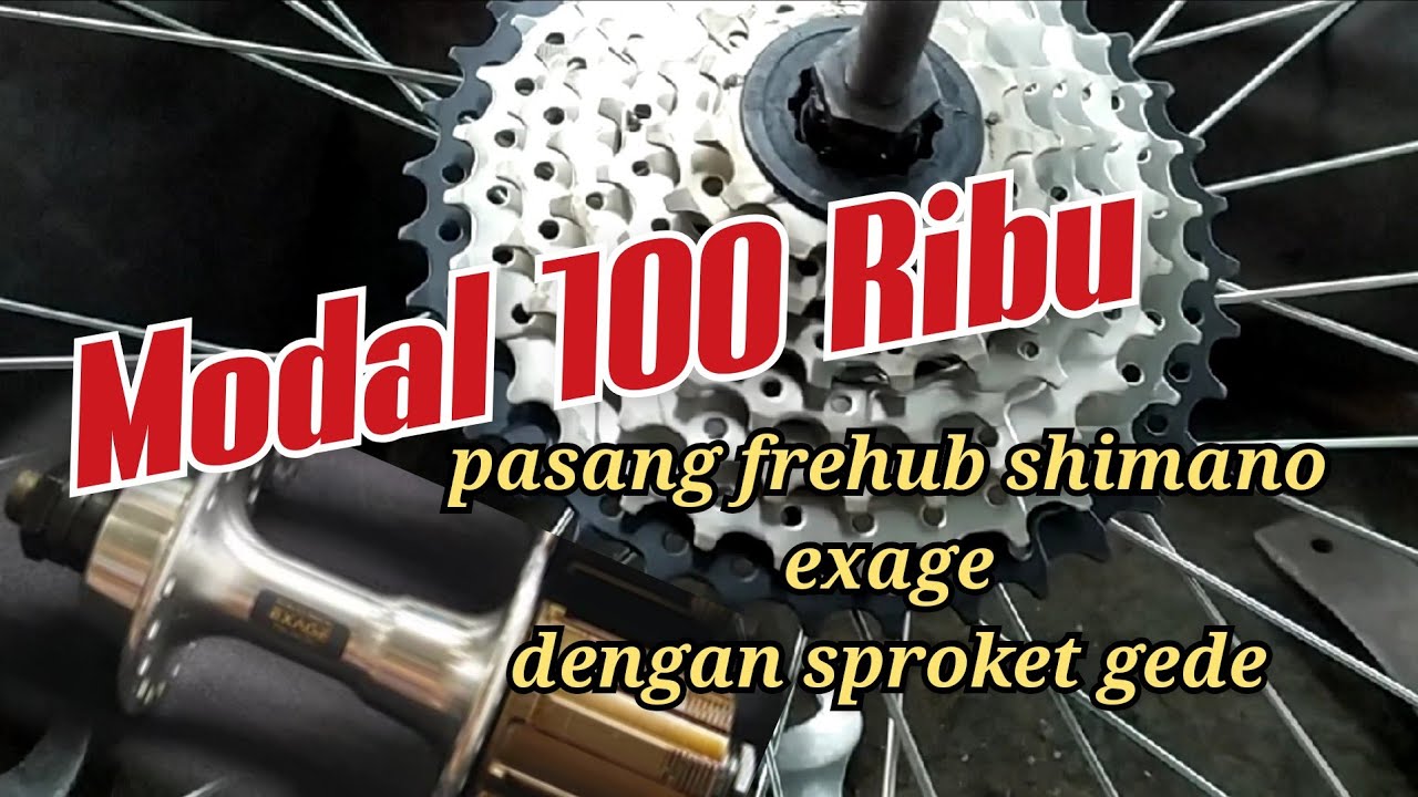 Freehub Exage shimano HG50/Federal pakai sproket besar/persiapan tanjakan/federal purwokerto