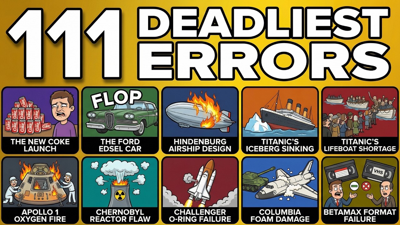 111 Deadliest Human Errors That Changed History Forever
