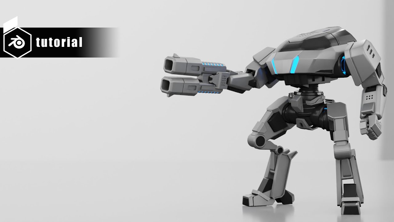 blender 3.0   robo cop  concept modeling, rigging, animation