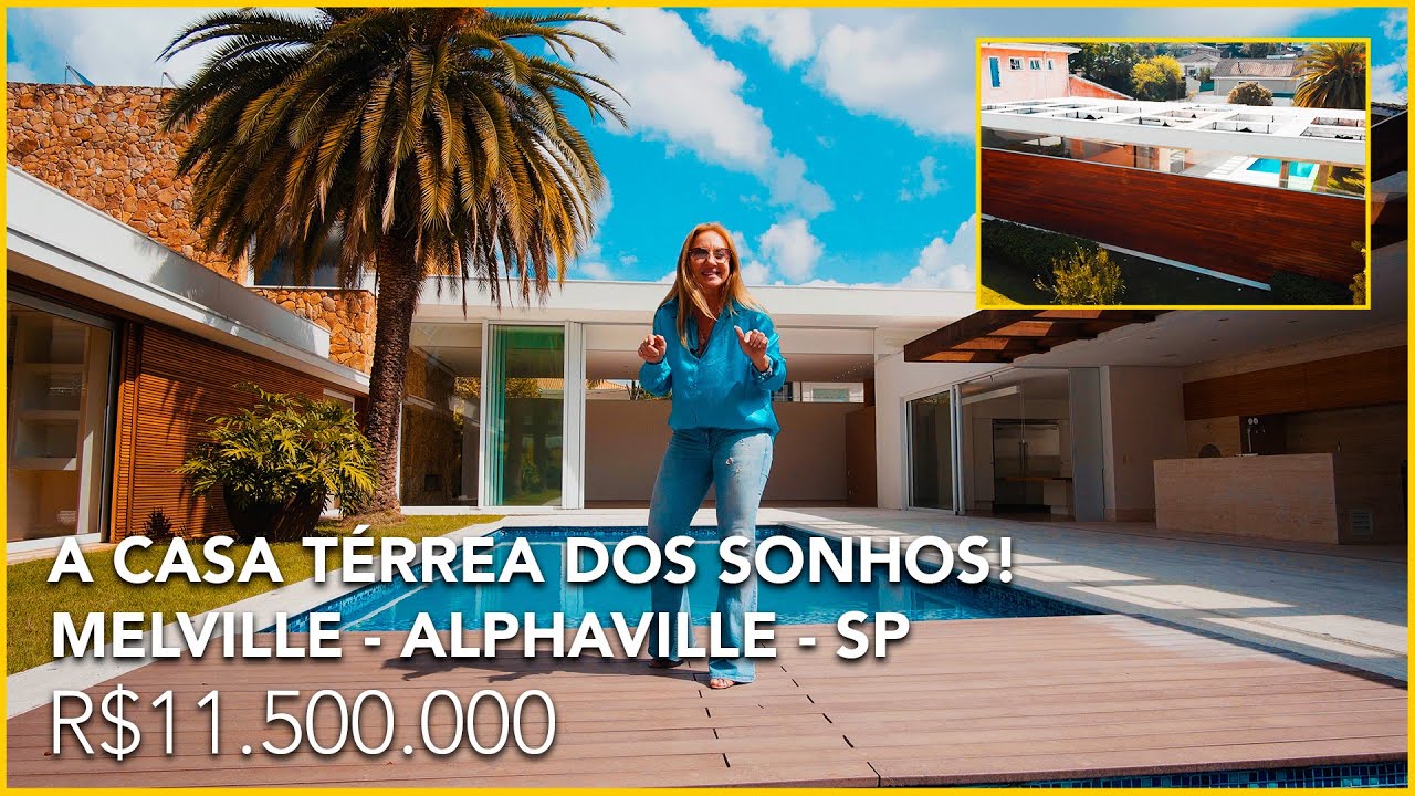 (Vendida) Casa térrea com todas as suítes voltadas para a piscina! Um sonho de consumo!