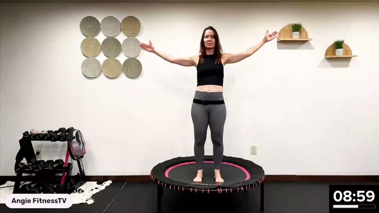Rebounding for Strength & Lymphatic Flow | Bodyweight Bounce Workout Day 2