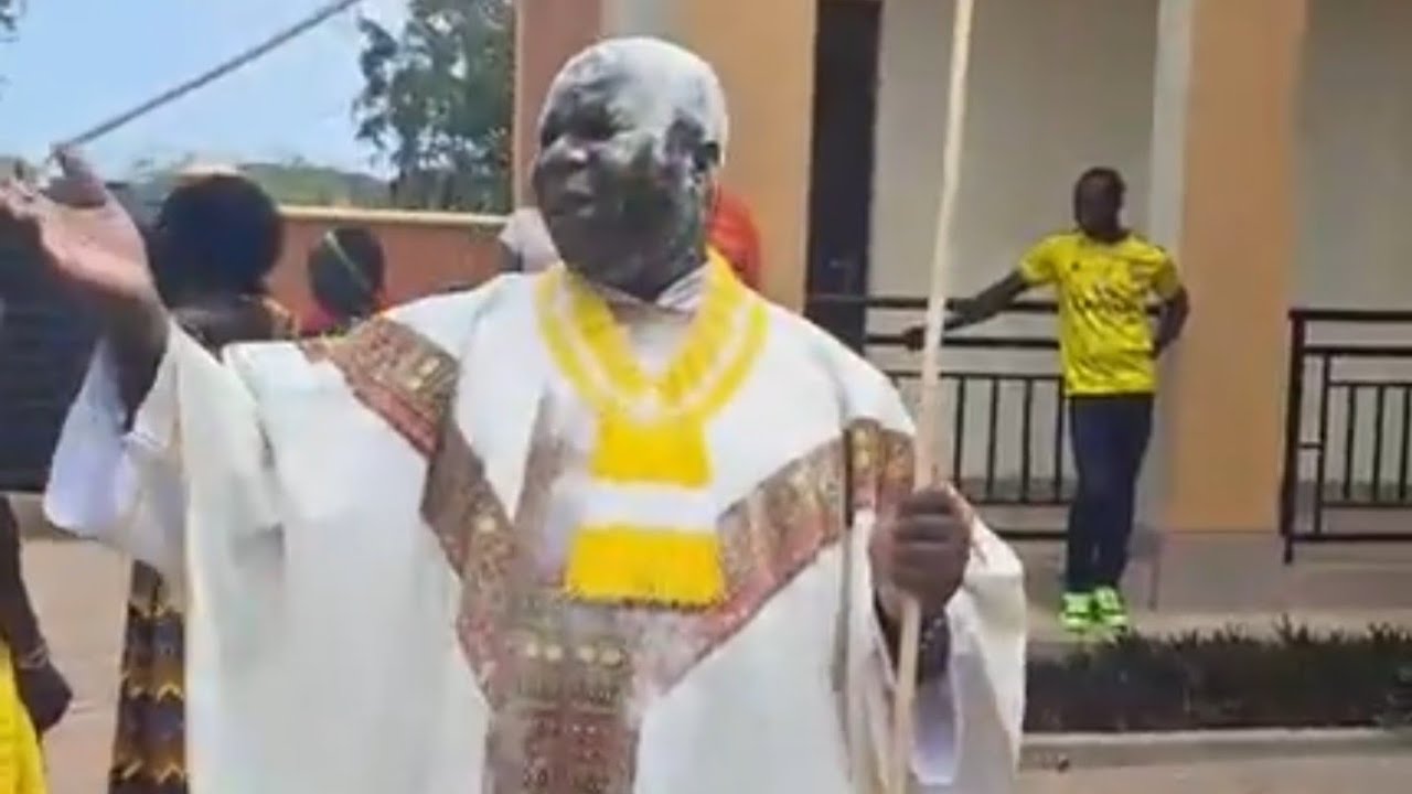 Celebrating Fr. Emmanuel Omollo's appointment with Otuho dance.