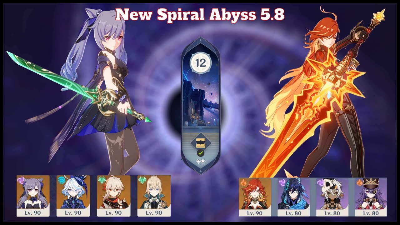 New Spiral Abyss 5.8 | C6 Keqing Electro Charged & C0 Mavuika Overload | Genshin Impact