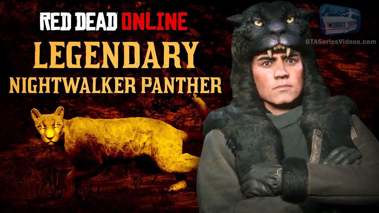 Red Dead Online - Legendary Nightwalker Panther Location [Animal Field Guide]