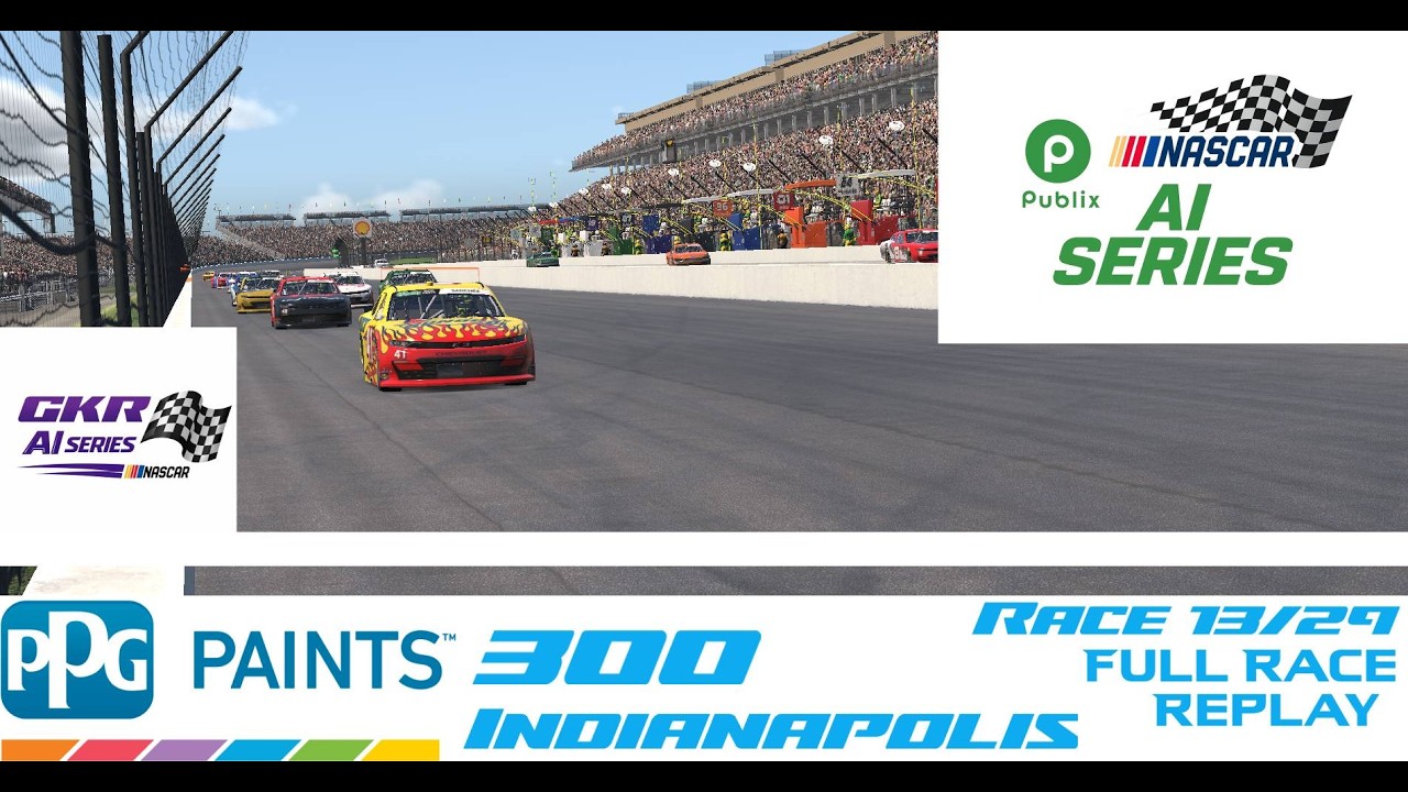 NASCAR AI Racing Publix Series: PPG 300 Full Race Replay