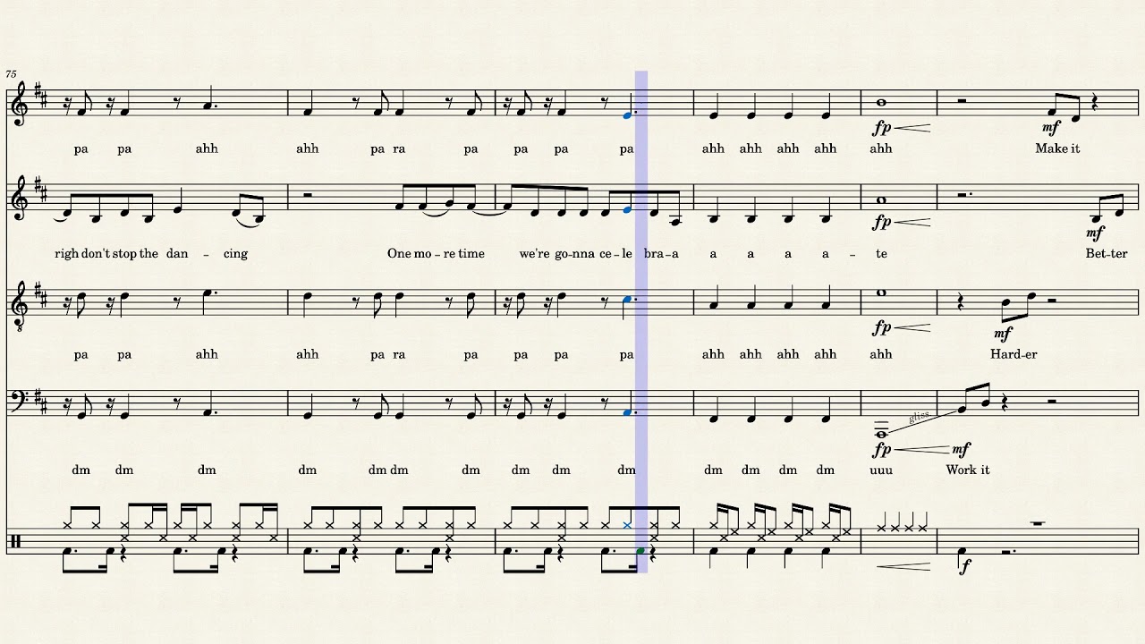 Daft Punk Medley - Pentatonix Sheet Music + Lyrics
