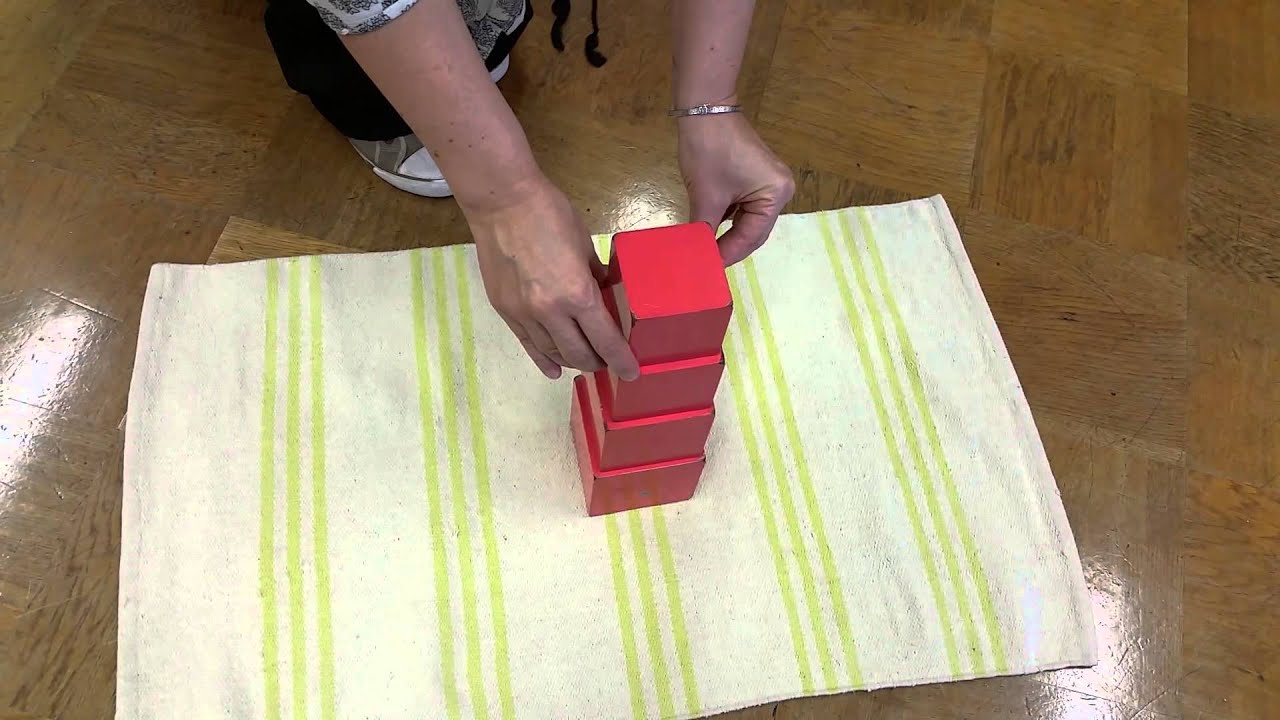 How to present Pink Tower: the Game (Montessori Education)