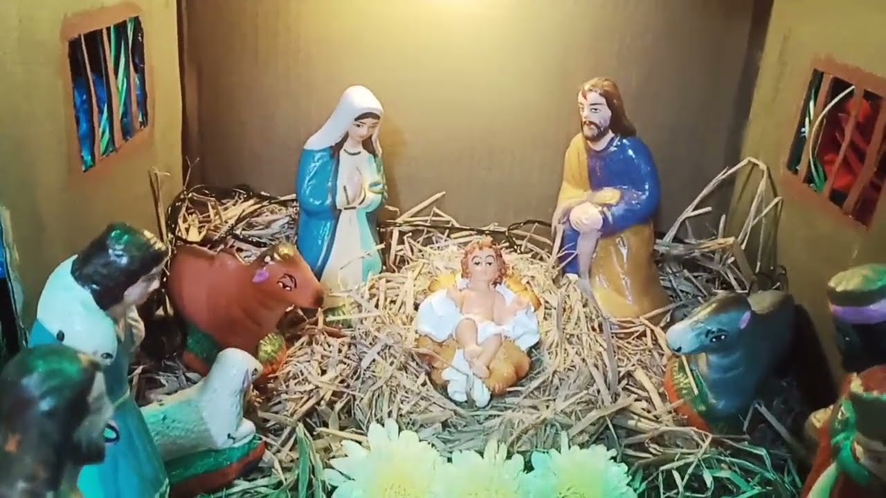 Christmas Nativity Scene |X -Mas Crib 2024) in our home |@detourwithkrish 