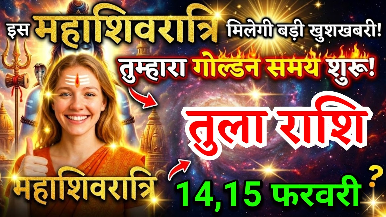 15 फरवरी, तुला राशि वालों इस महाशिवरात्रि तुम्हारा गोल्डन समय शुरू, Tula Rashi