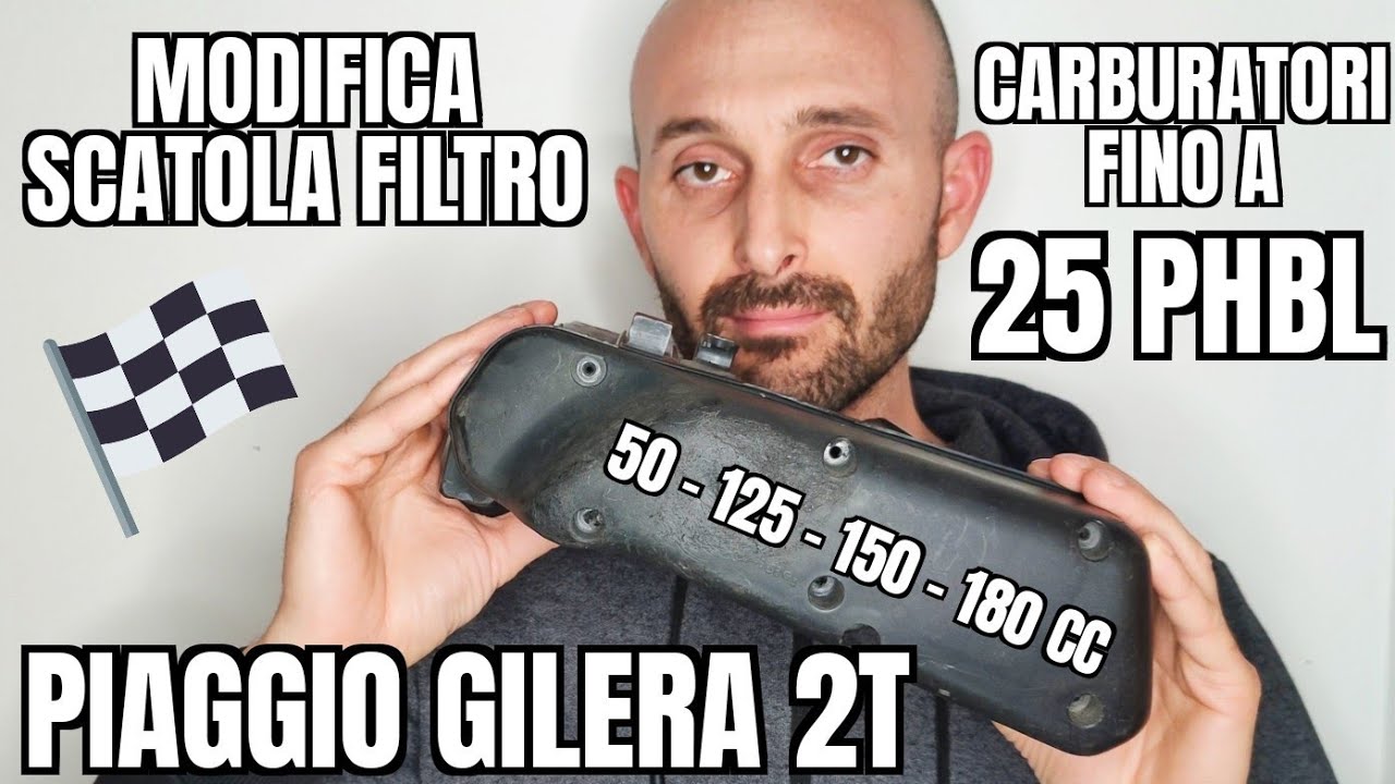 [Tutorial] Modificare il filtro originale Piaggio Gilera 50 cc 2t  dal 2000 (modifica spinta)