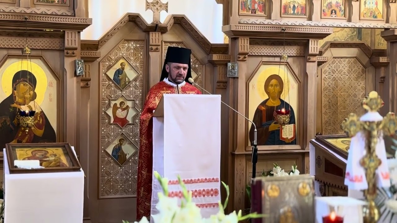 Завершення Чину похорону отця Якова Мадзеляна і слово Ігумена отця Йосафата