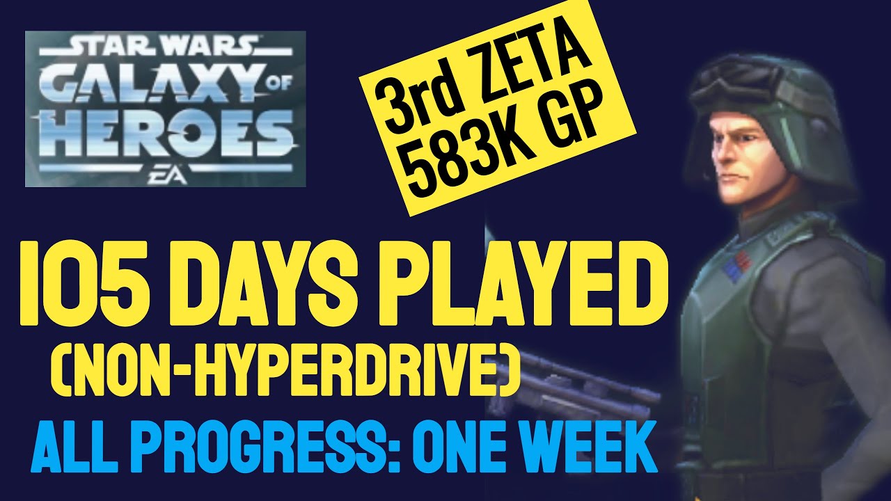 SWGOH Darth Loquitur ACCOUNT UPDATE #16: 105 days, let's play!