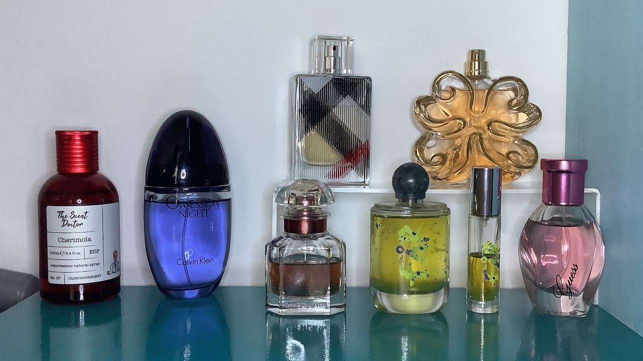 What I Wore Last Week perfumes including Si Lolita Lempicka Guess Girl Calvin Klein Obsession Night