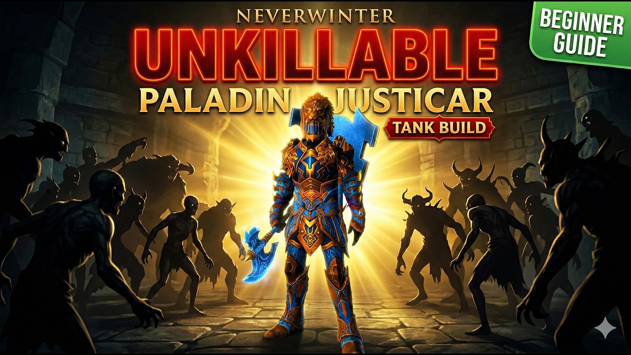 Neverwinter UNKILLABLE Paladin Tank Build for Noobs | Justicar Guide