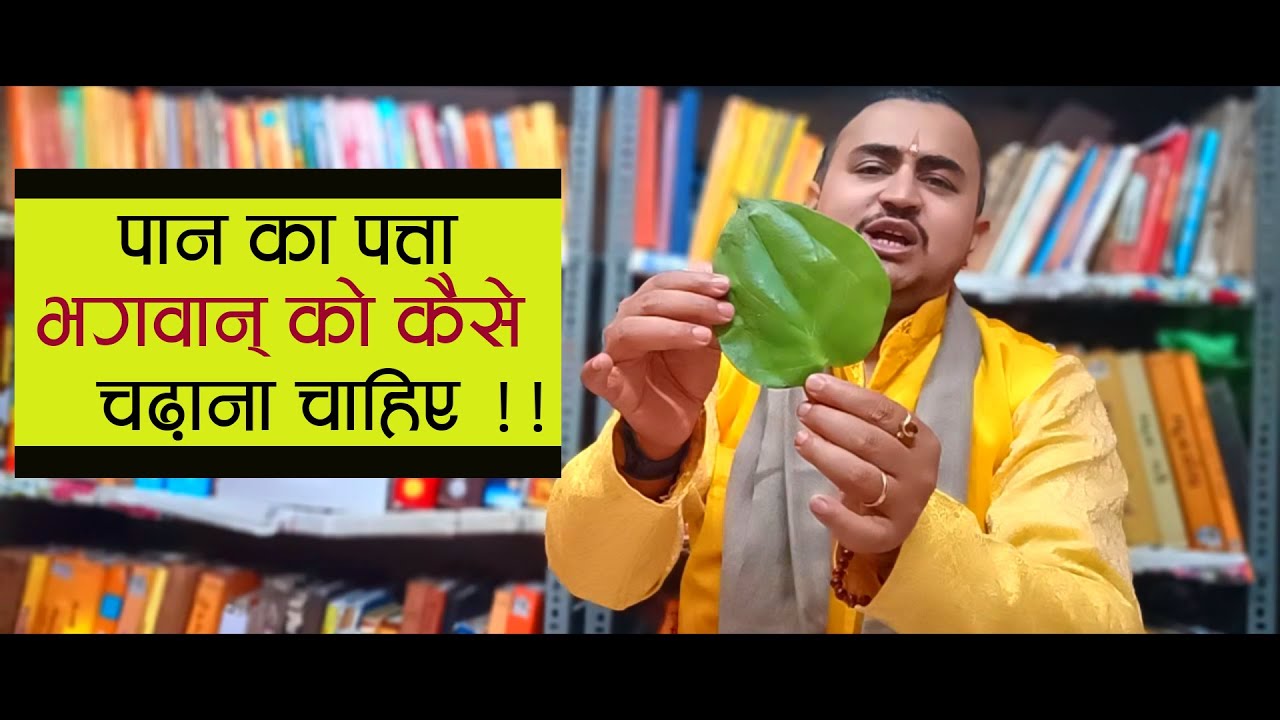 पान का पत्ता भगवान को कैसे चढ़ाया जाता है - बहुत कम लोग जानते हैं; क्या आप को पता है ? #vlog60