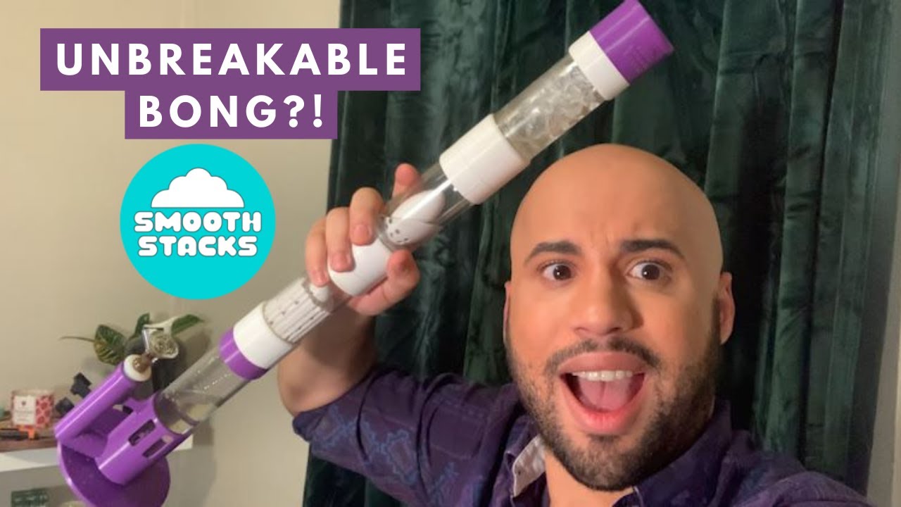 THE UNBREAKABLE COLLAPSIBLE BONG!?!? Smooth Stacks Laser Printed Bong Review / A FAVORITE NEW BONG?!
